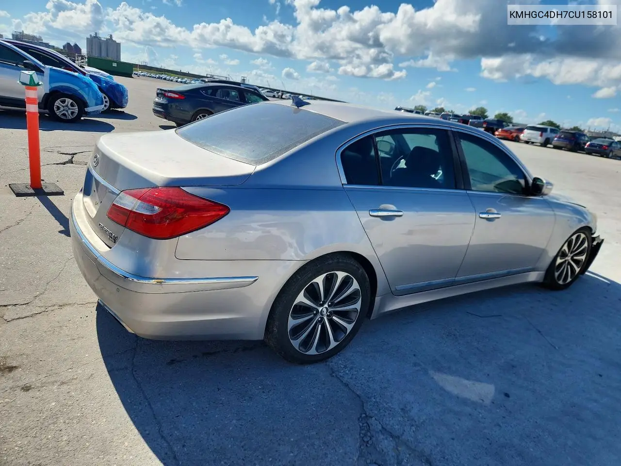 2012 HYUNDAI GENESIS VIN KMHGC4DH7CU158101 — фото 3