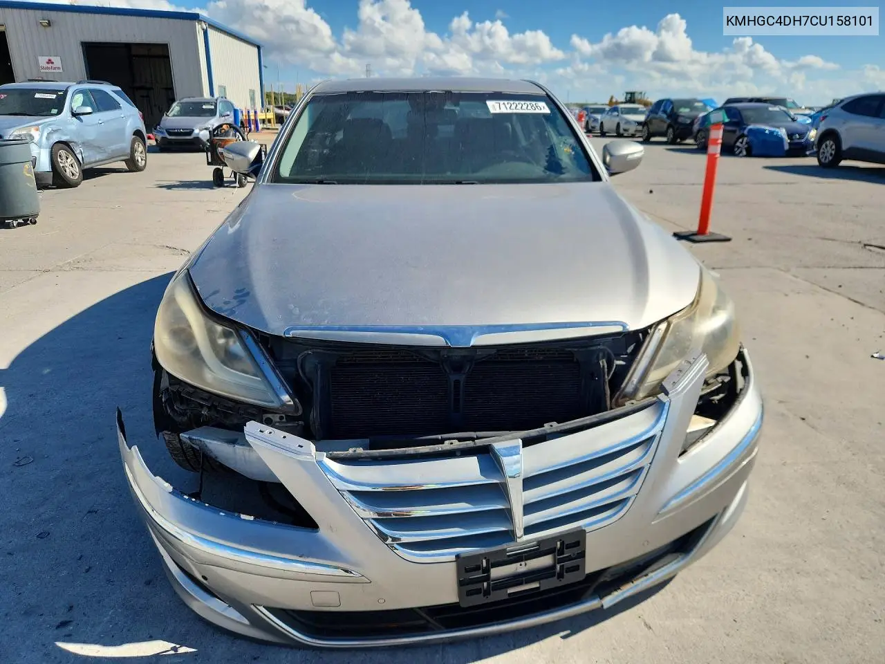 2012 HYUNDAI GENESIS VIN KMHGC4DH7CU158101 — фото 5