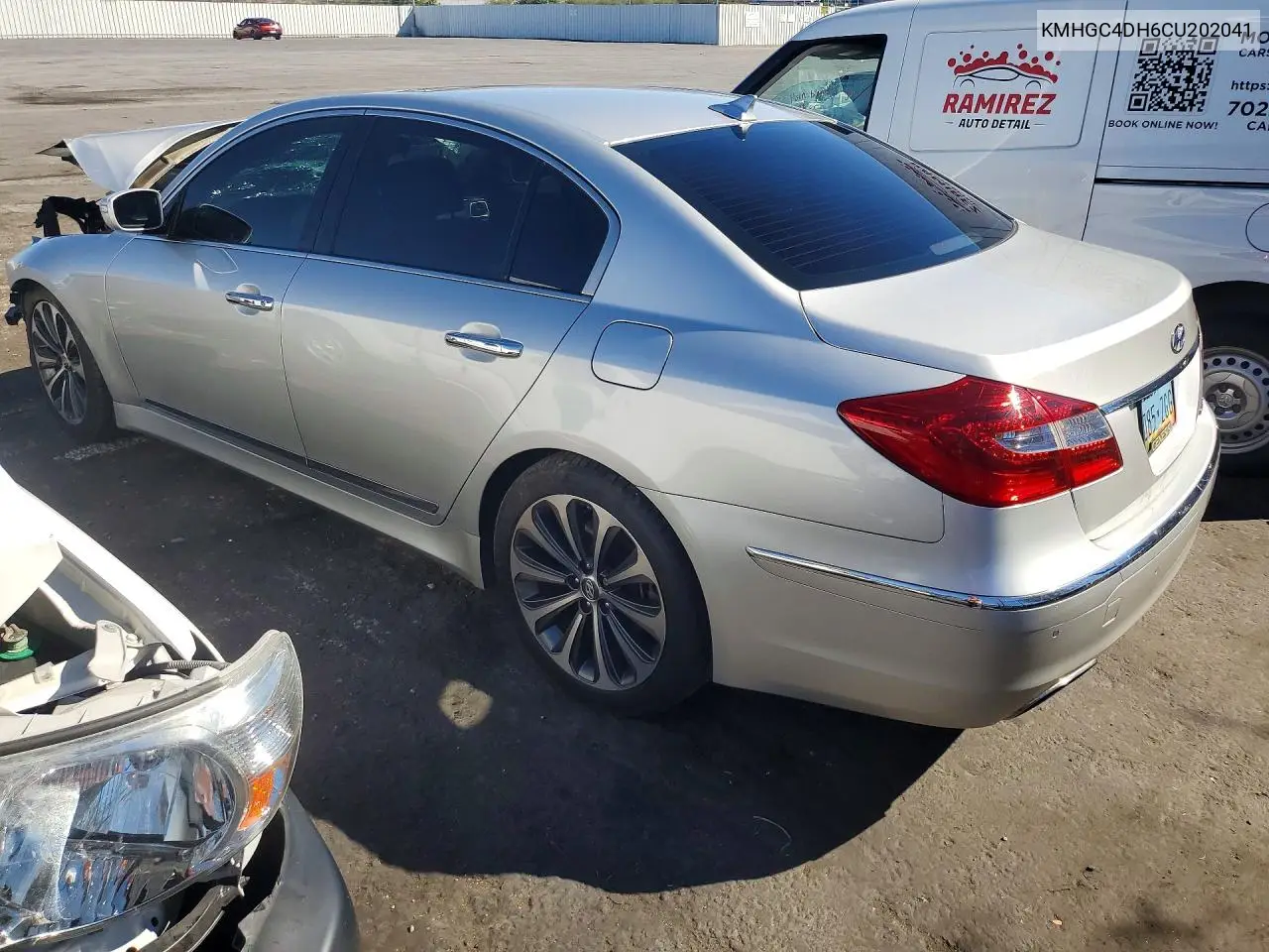 2012 HYUNDAI GENESIS VIN KMHGC4DH6CU202041 — фото 2
