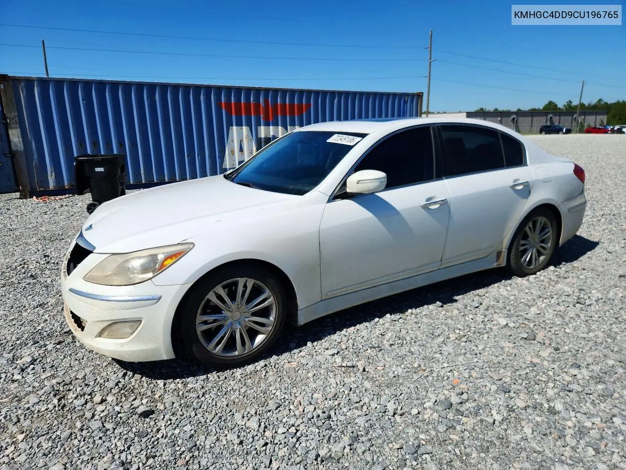 HYUNDAI GENESIS 2012, VIN KMHGC4DD9CU196765