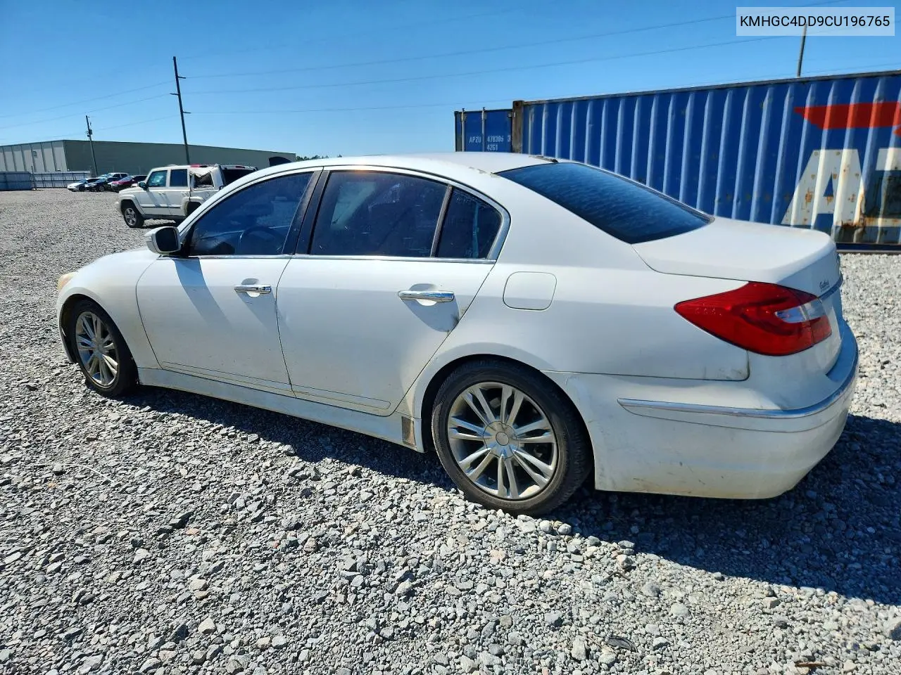 2012 HYUNDAI GENESIS VIN KMHGC4DD9CU196765 — фото 2