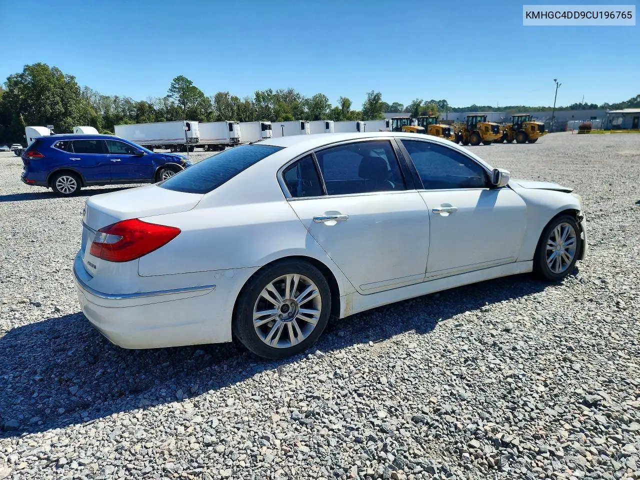 2012 HYUNDAI GENESIS VIN KMHGC4DD9CU196765 — фото 3