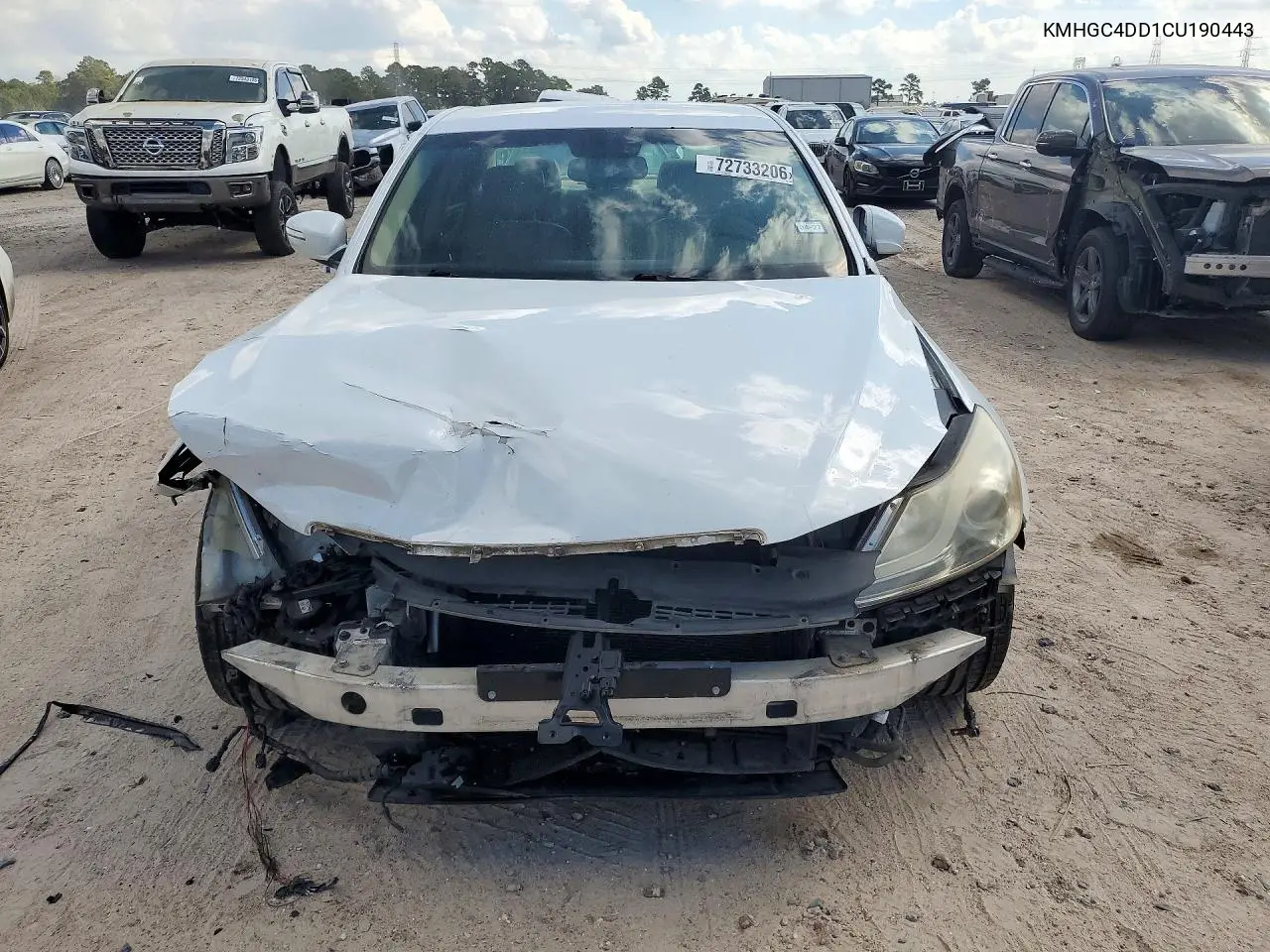 2012 HYUNDAI GENESIS VIN KMHGC4DD1CU190443 — фото 5