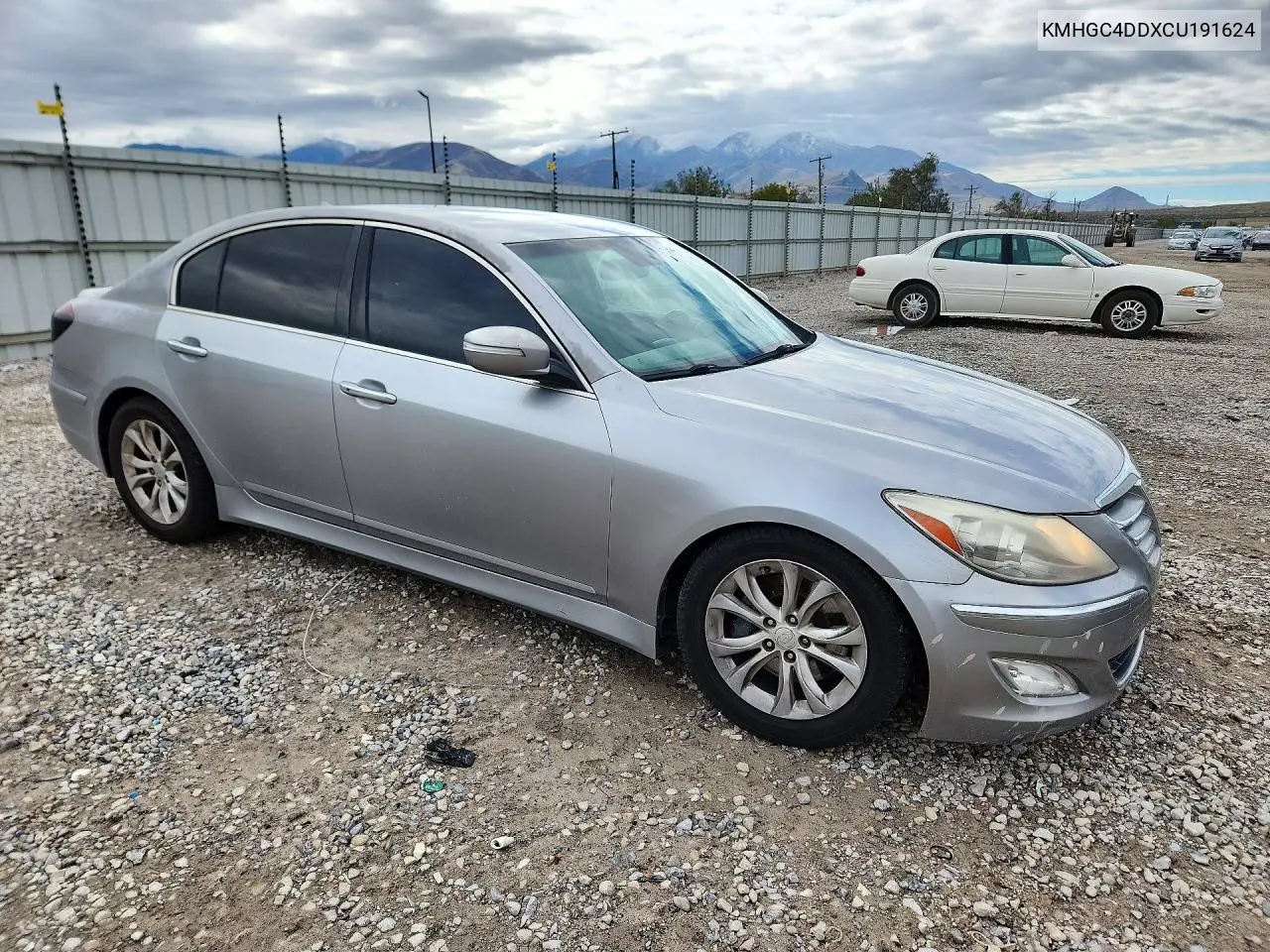 2012 HYUNDAI GENESIS VIN KMHGC4DDXCU191624 — фото 4