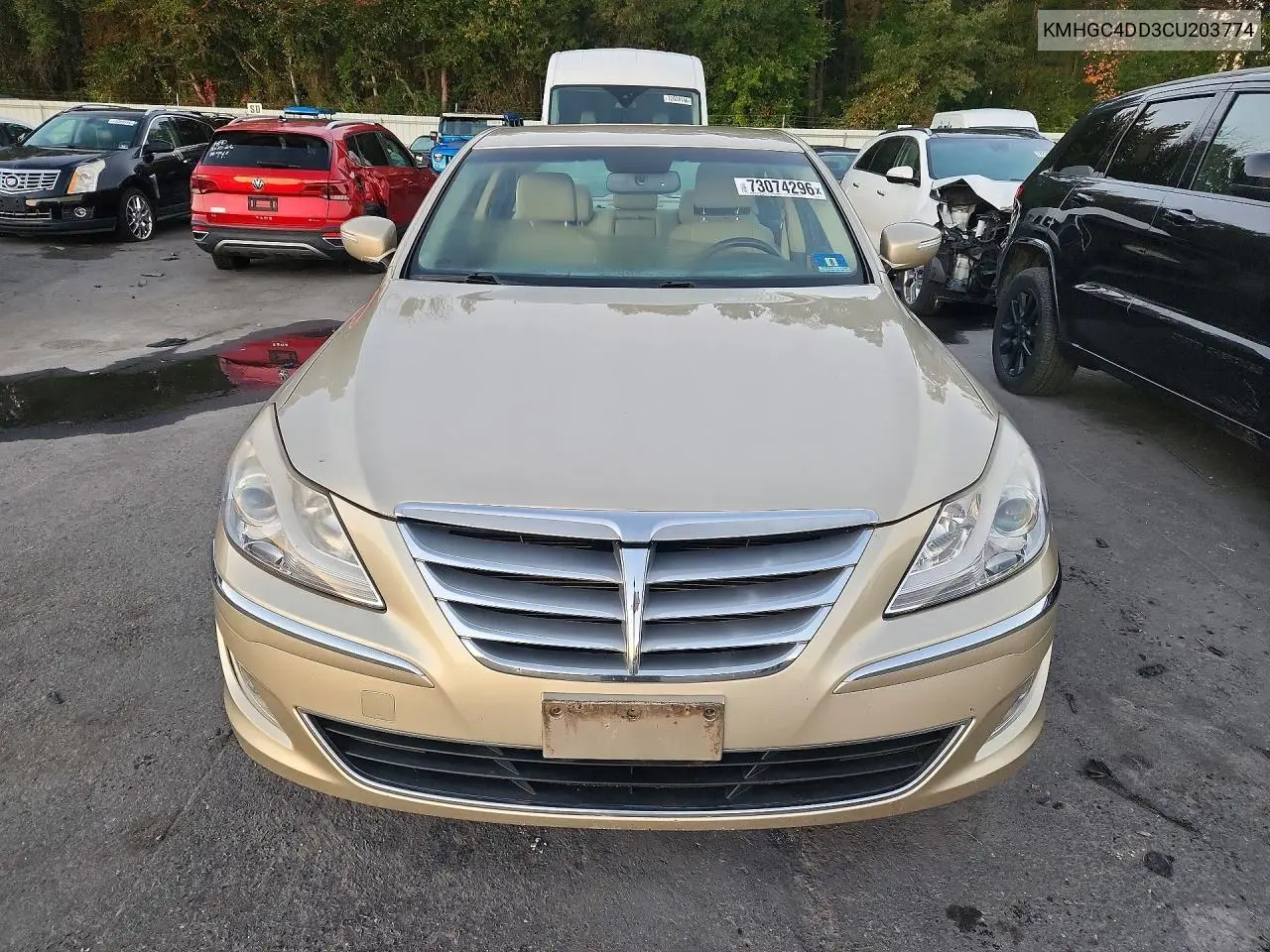2012 HYUNDAI GENESIS VIN KMHGC4DD3CU203774 — фото 5