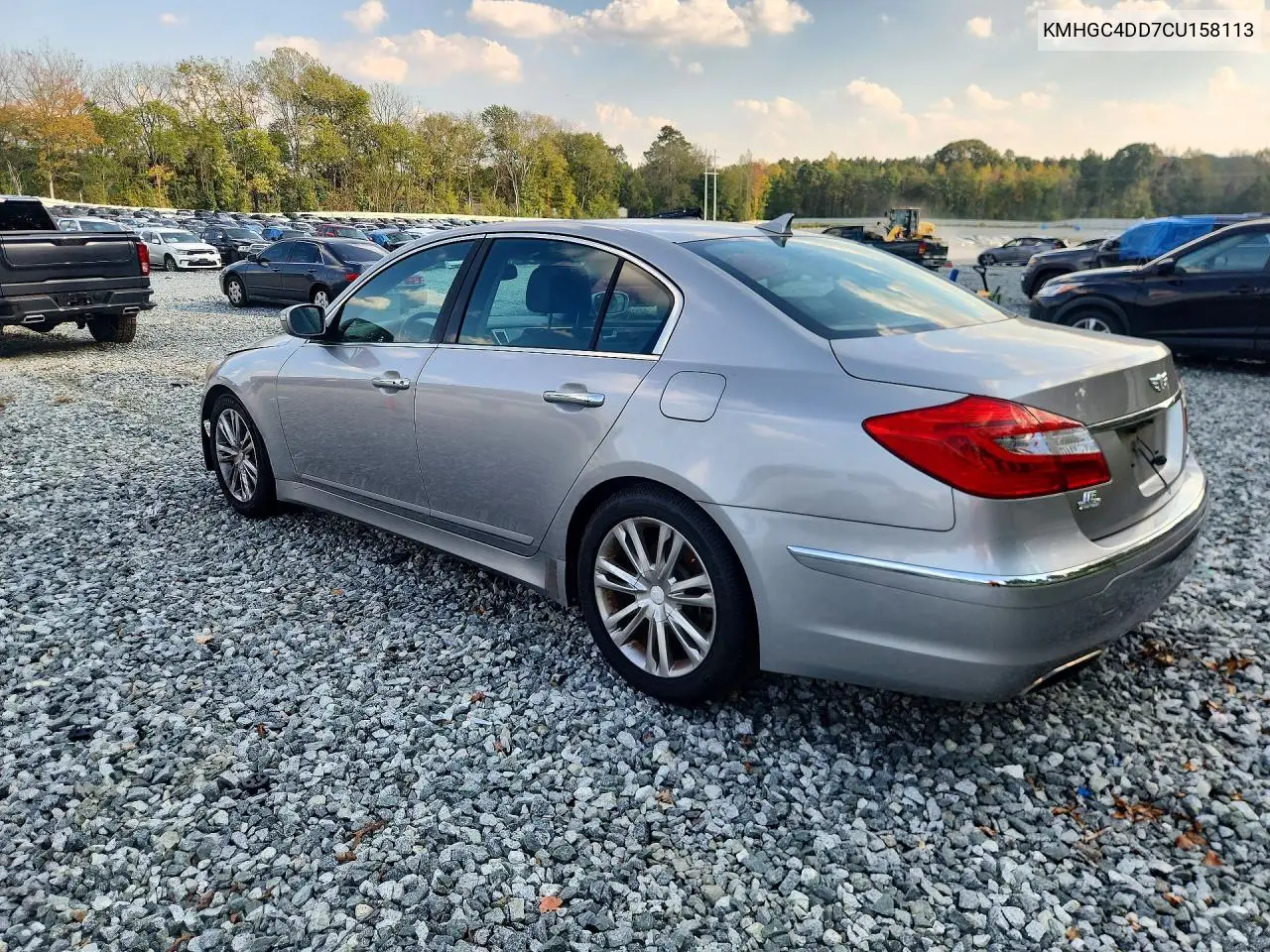 2012 HYUNDAI GENESIS VIN KMHGC4DD7CU158113 — фото 2