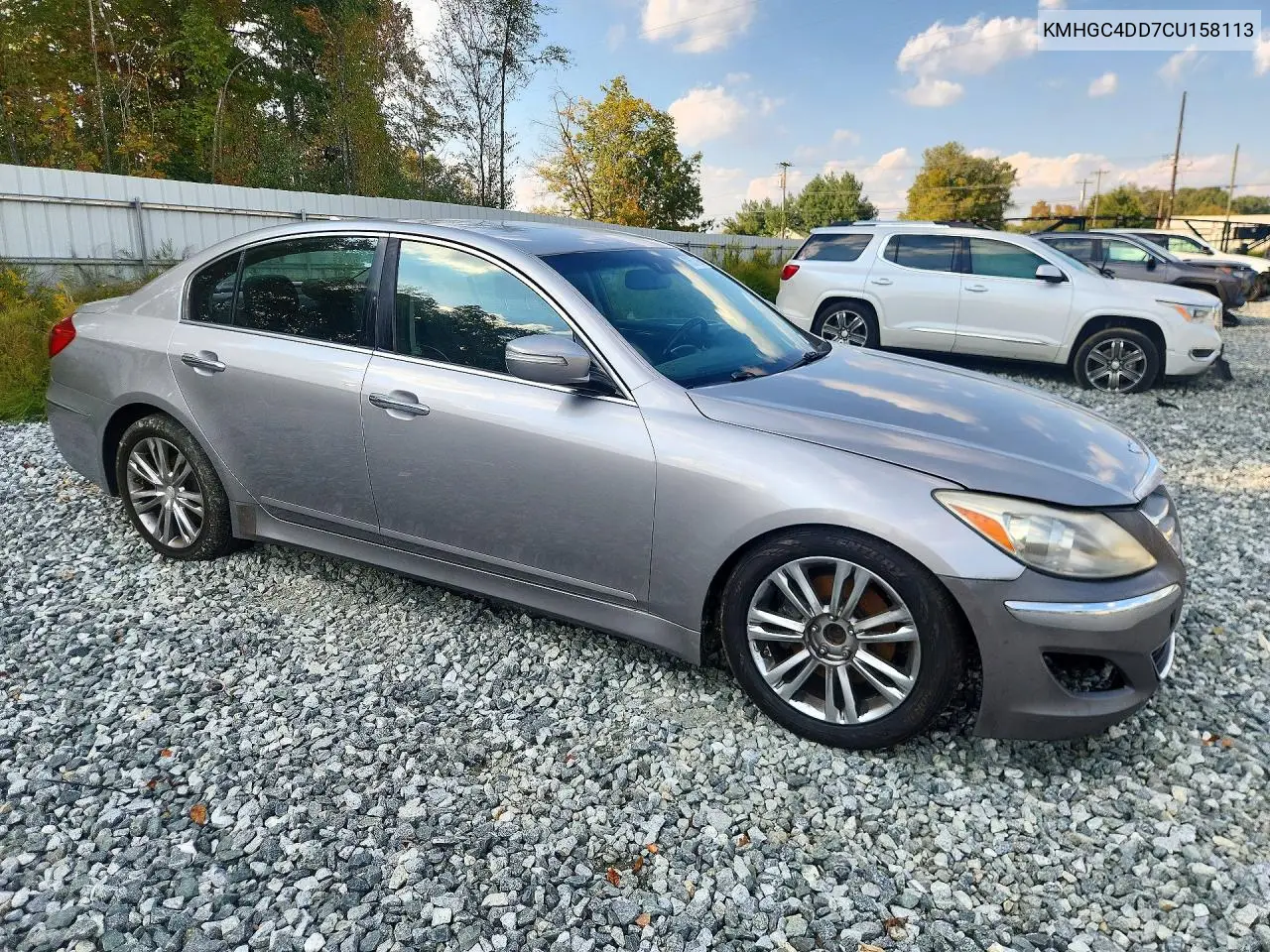 2012 HYUNDAI GENESIS VIN KMHGC4DD7CU158113 — фото 4
