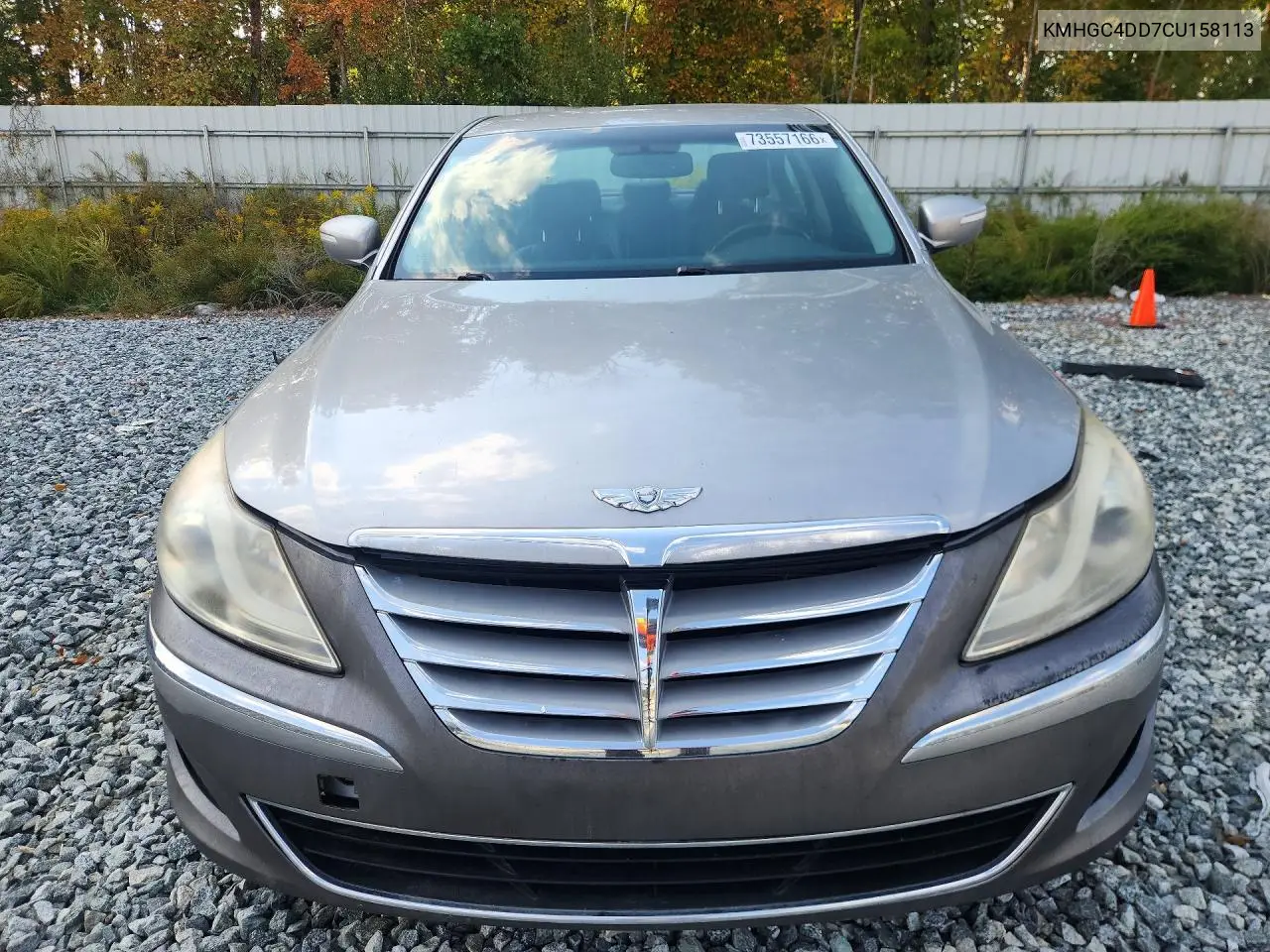 2012 HYUNDAI GENESIS VIN KMHGC4DD7CU158113 — фото 5