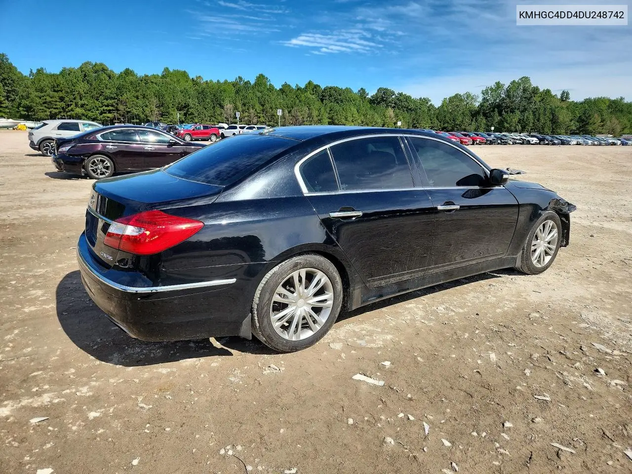 2013 HYUNDAI GENESIS VIN KMHGC4DD4DU248742 — фото 3