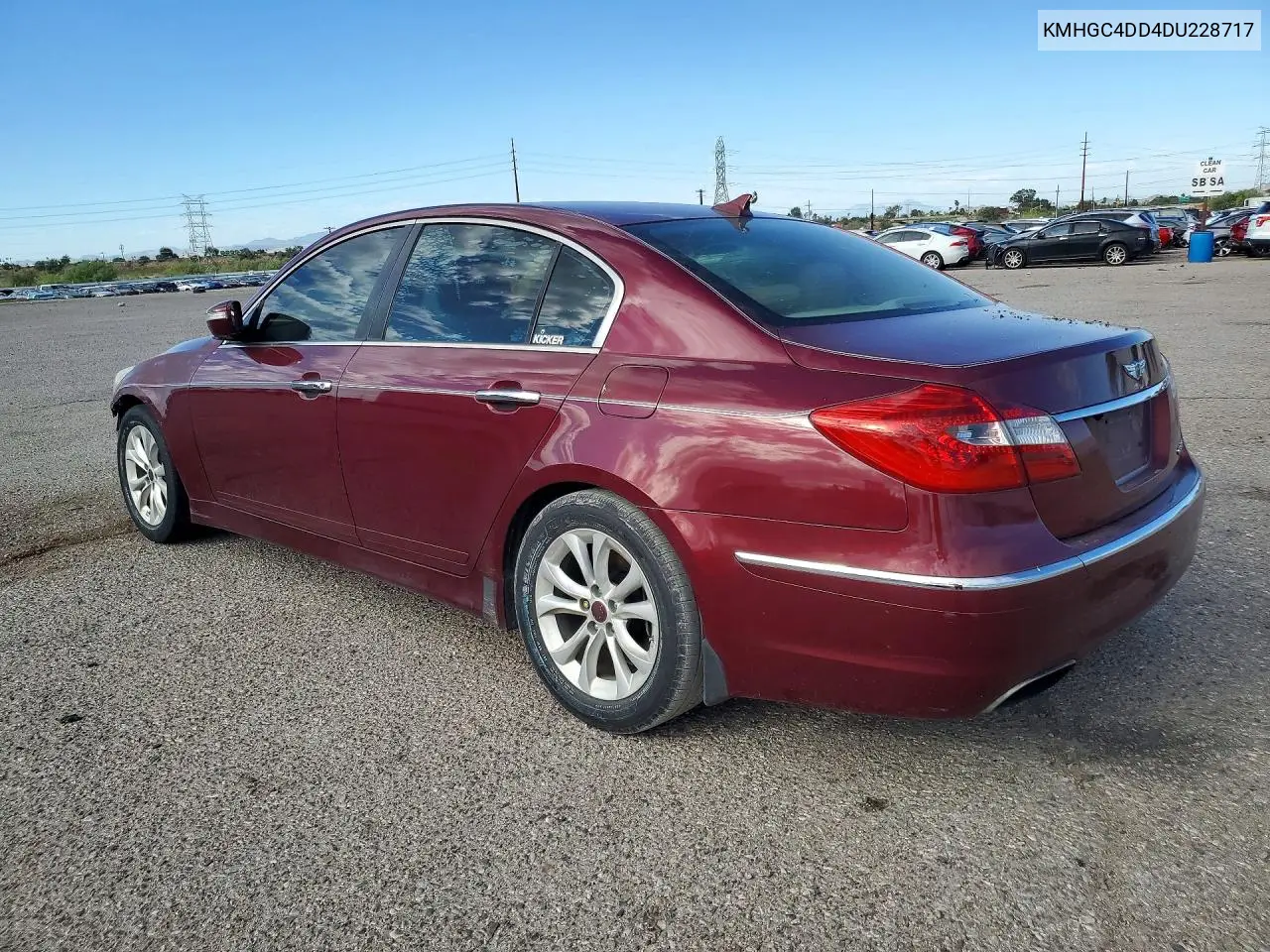 2013 HYUNDAI GENESIS VIN KMHGC4DD4DU228717 — фото 2