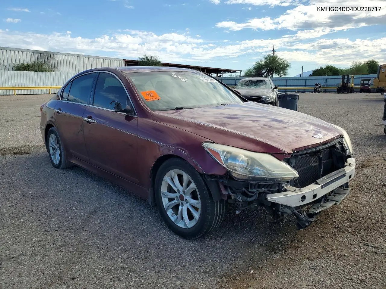 2013 HYUNDAI GENESIS VIN KMHGC4DD4DU228717 — фото 4