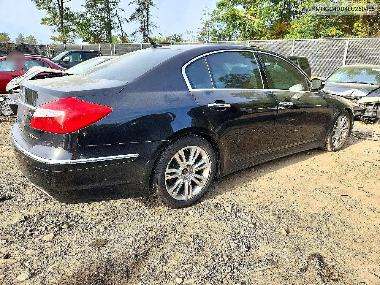 2014 HYUNDAI GENESIS VIN KMHGC4DD4EU260455 — фото 3