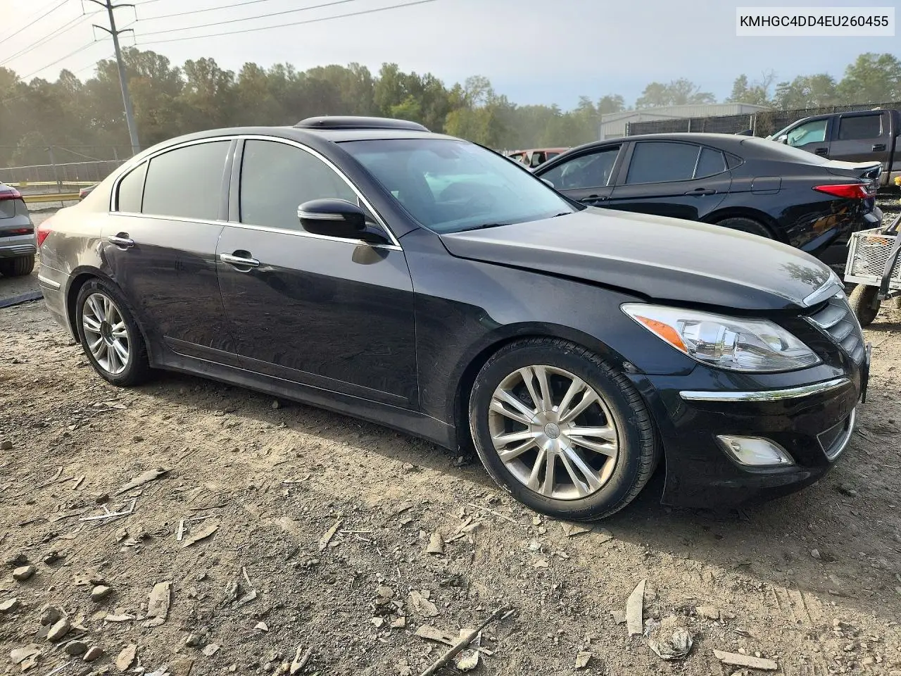 2014 HYUNDAI GENESIS VIN KMHGC4DD4EU260455 — фото 4