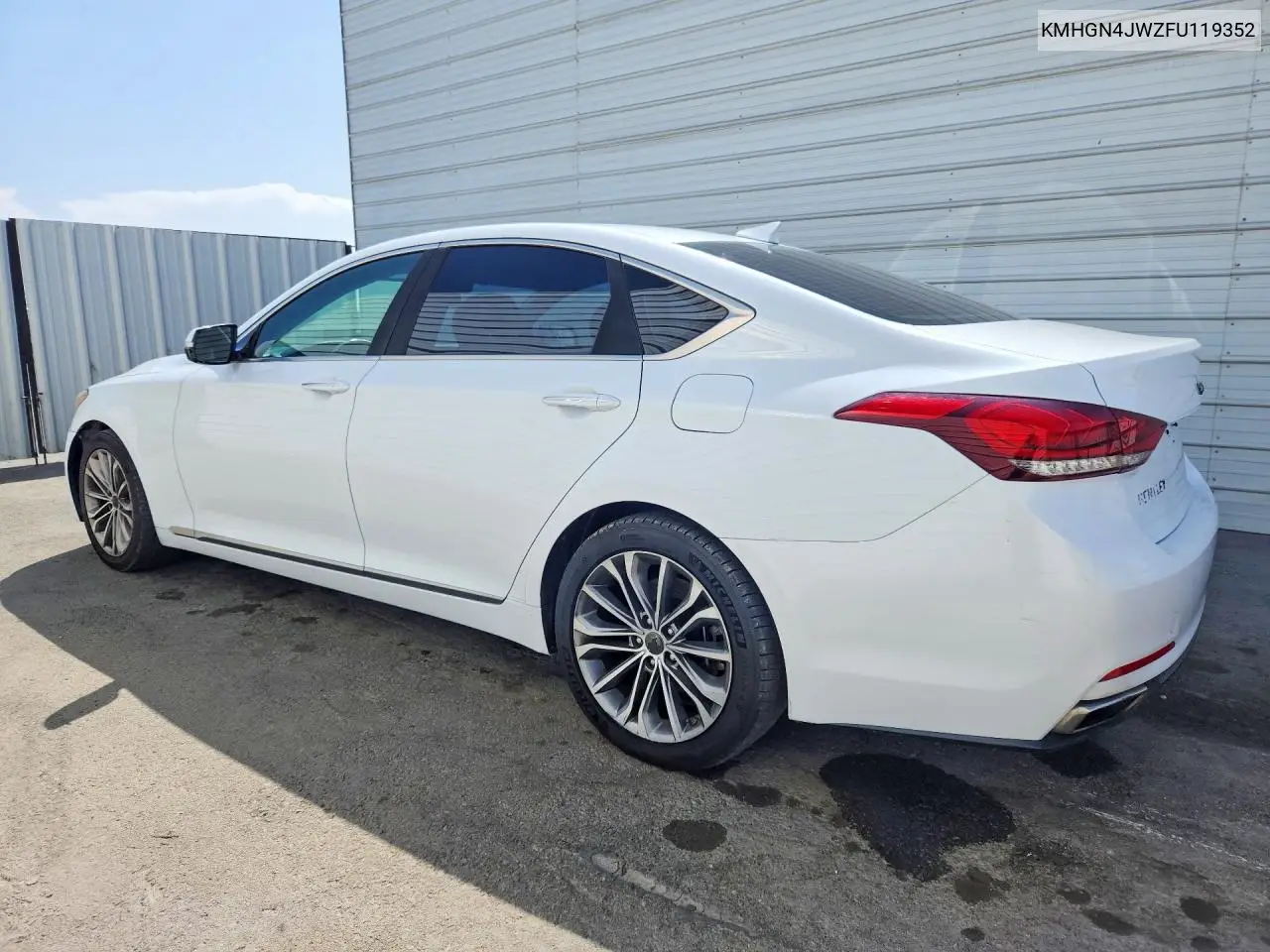 2016 HYUNDAI GENESIS VIN KMHGN4JEXGU119352 — фото 2