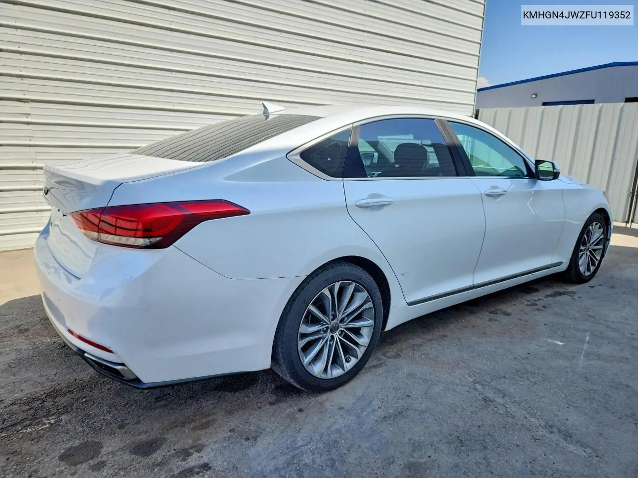 2016 HYUNDAI GENESIS VIN KMHGN4JEXGU119352 — фото 3
