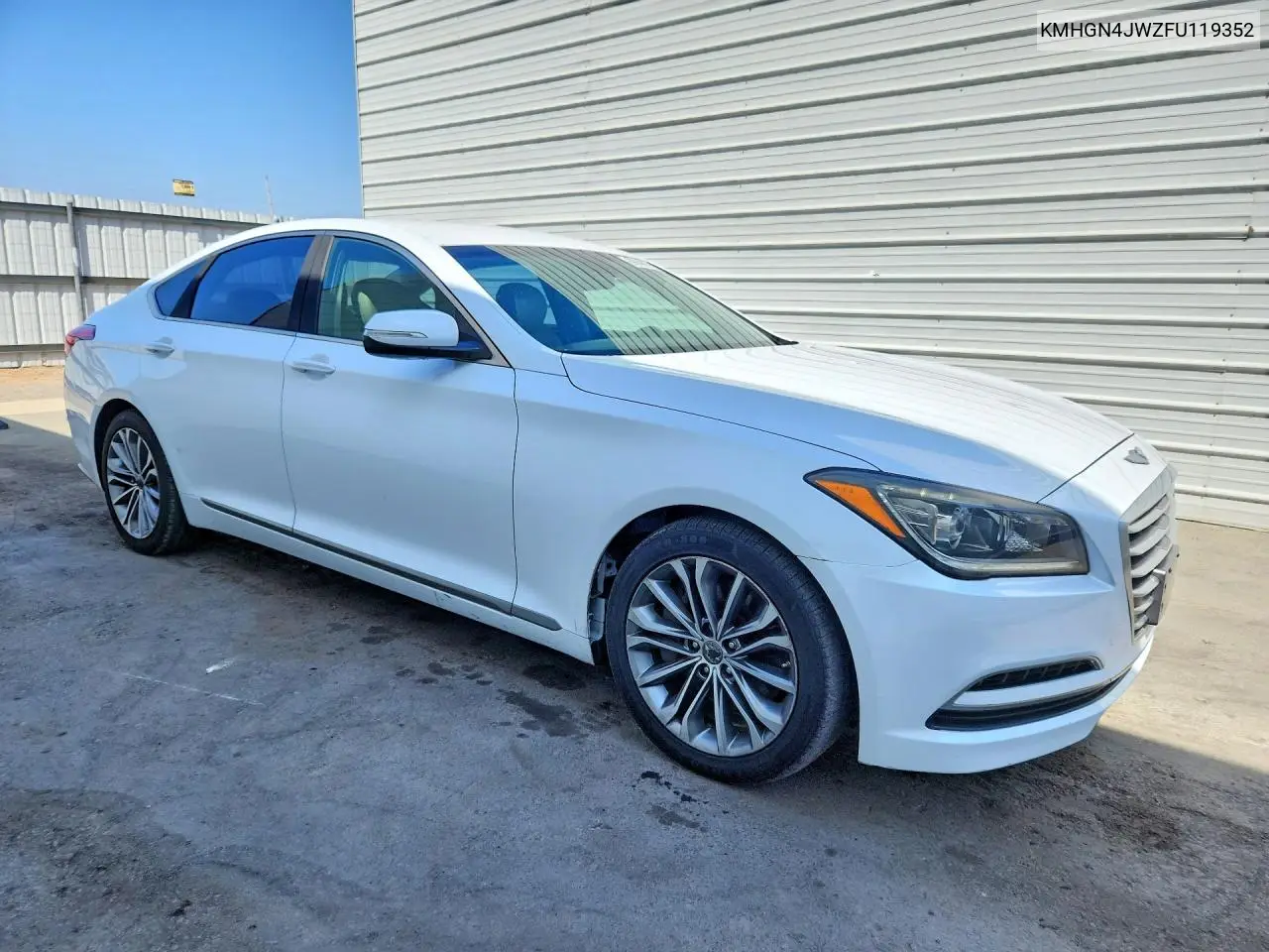 2016 HYUNDAI GENESIS VIN KMHGN4JEXGU119352 — фото 4
