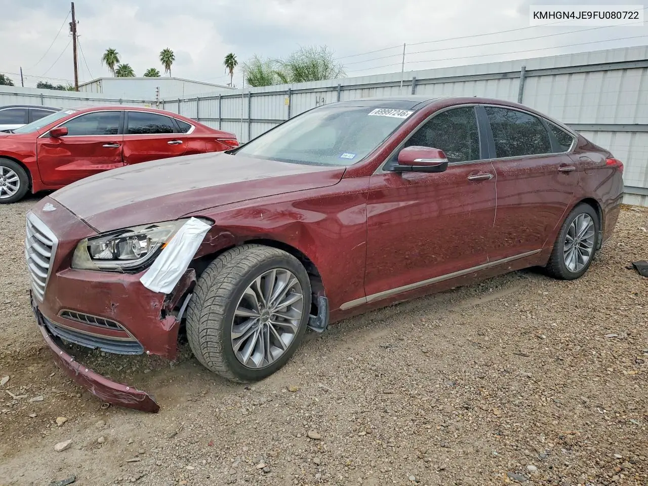 HYUNDAI GENESIS 2015, VIN KMHGN4JE9FU080722