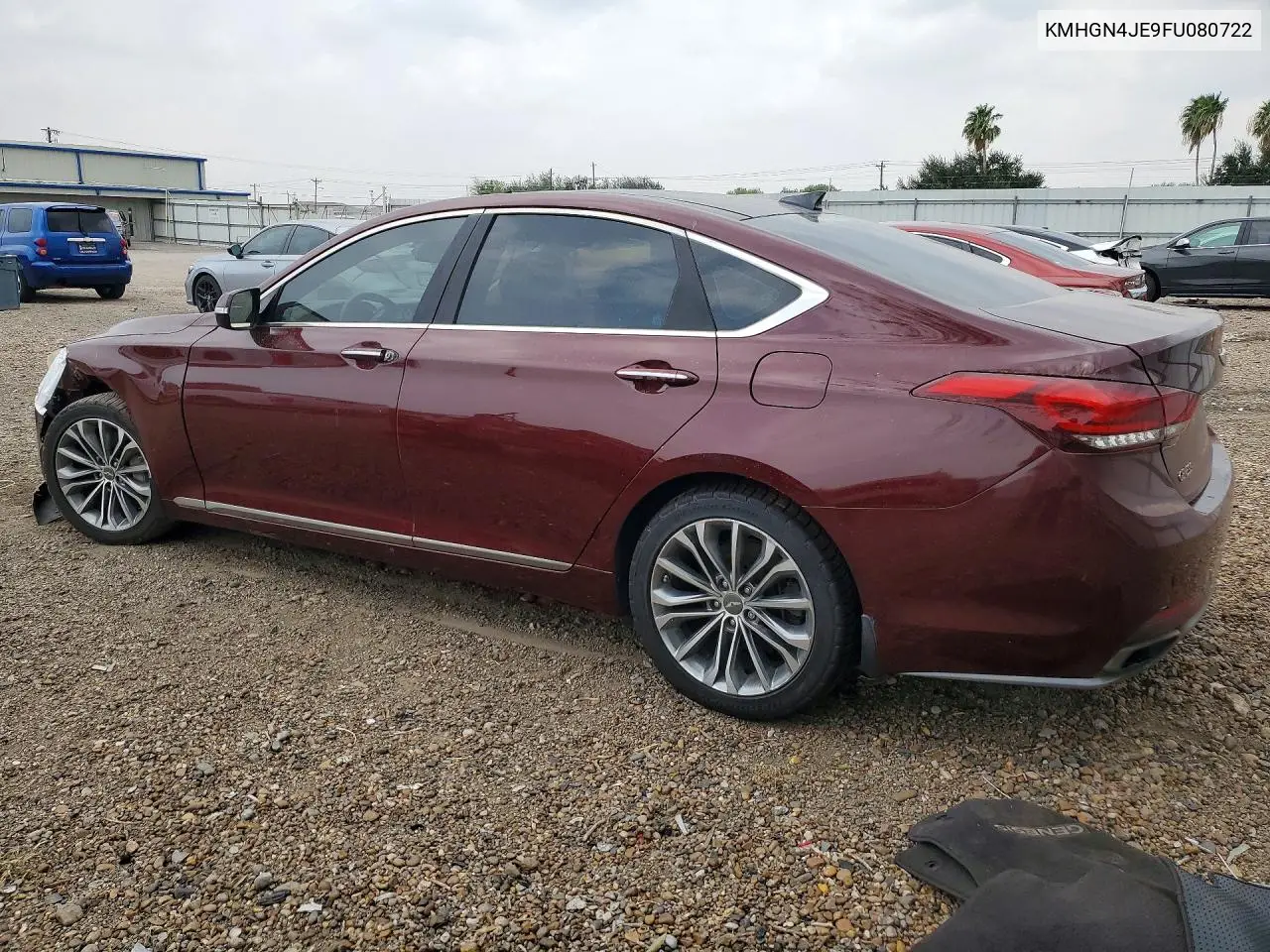 2015 HYUNDAI GENESIS VIN KMHGN4JE9FU080722 — фото 2