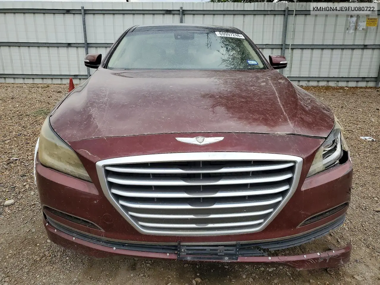 2015 HYUNDAI GENESIS VIN KMHGN4JE9FU080722 — фото 5