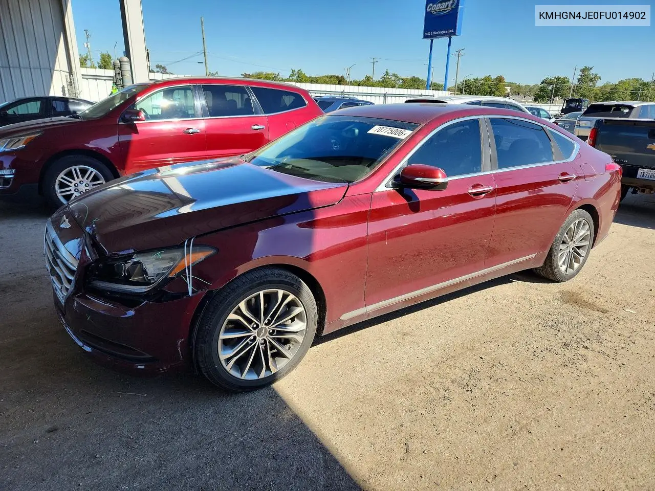 HYUNDAI GENESIS 2015, VIN KMHGN4JE0FU014902
