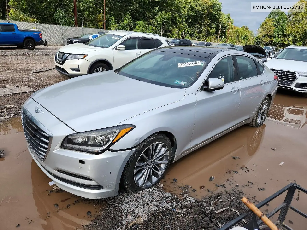 HYUNDAI GENESIS 2015, VIN KMHGN4JE0FU072735