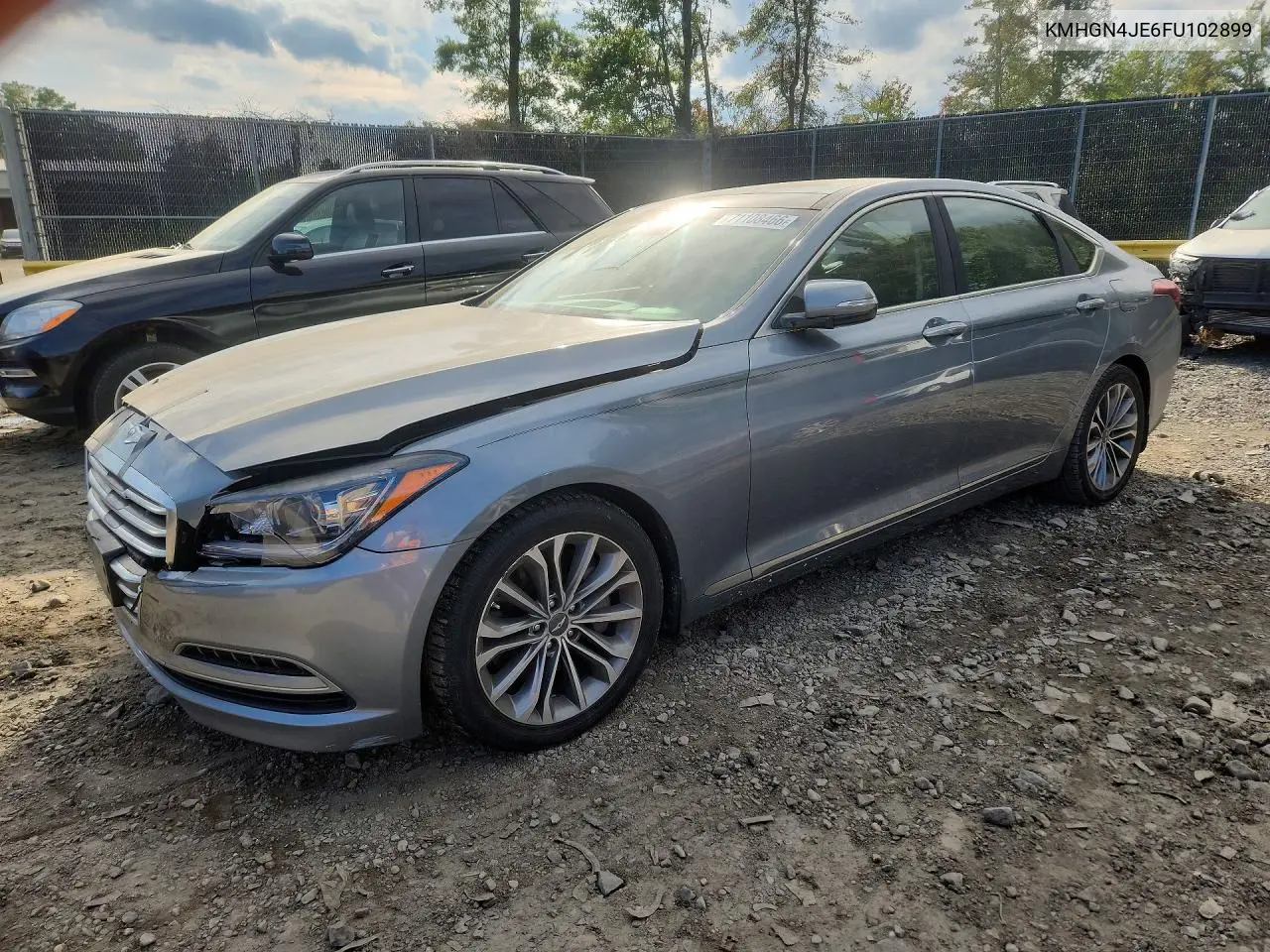 HYUNDAI GENESIS 2015, VIN KMHGN4JE6FU102899