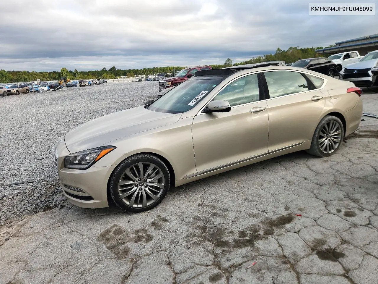 HYUNDAI GENESIS 2015, VIN KMHGN4JF9FU048099