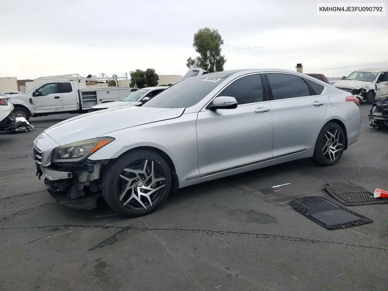 HYUNDAI GENESIS 2015, VIN KMHGN4JE3FU090792
