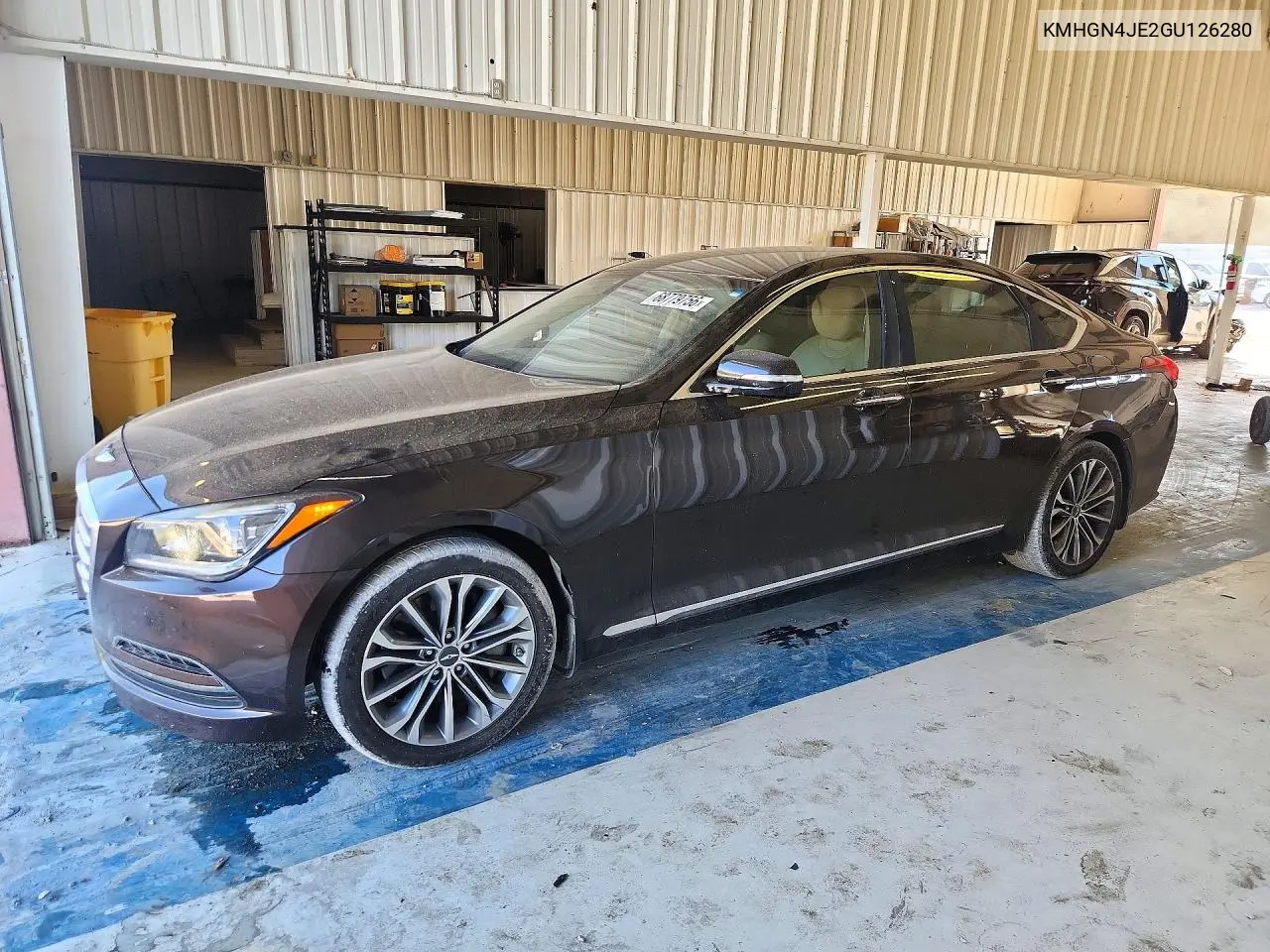 HYUNDAI GENESIS 2016, VIN KMHGN4JE2GU126280