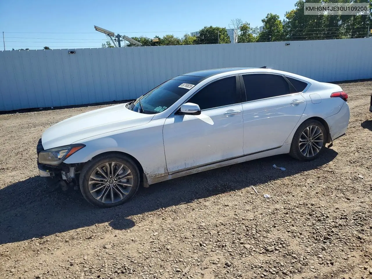 HYUNDAI GENESIS 2016, VIN KMHGN4JE3GU109200