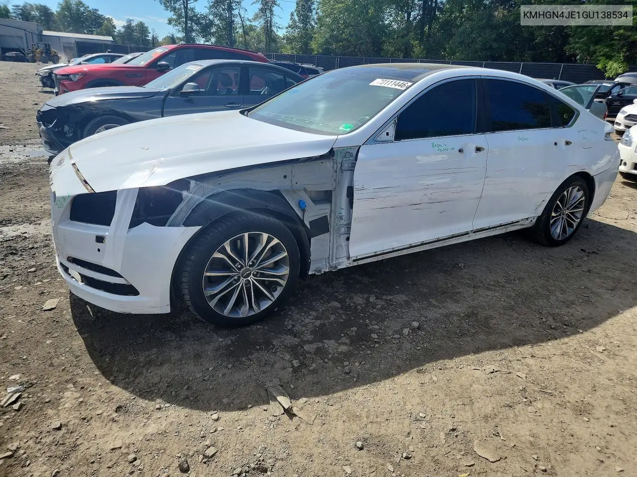 HYUNDAI GENESIS 2016, VIN KMHGN4JE1GU138534