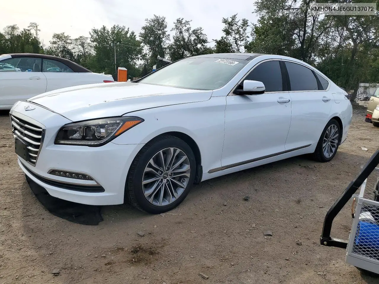 HYUNDAI GENESIS 2016, VIN KMHGN4JE6GU137072