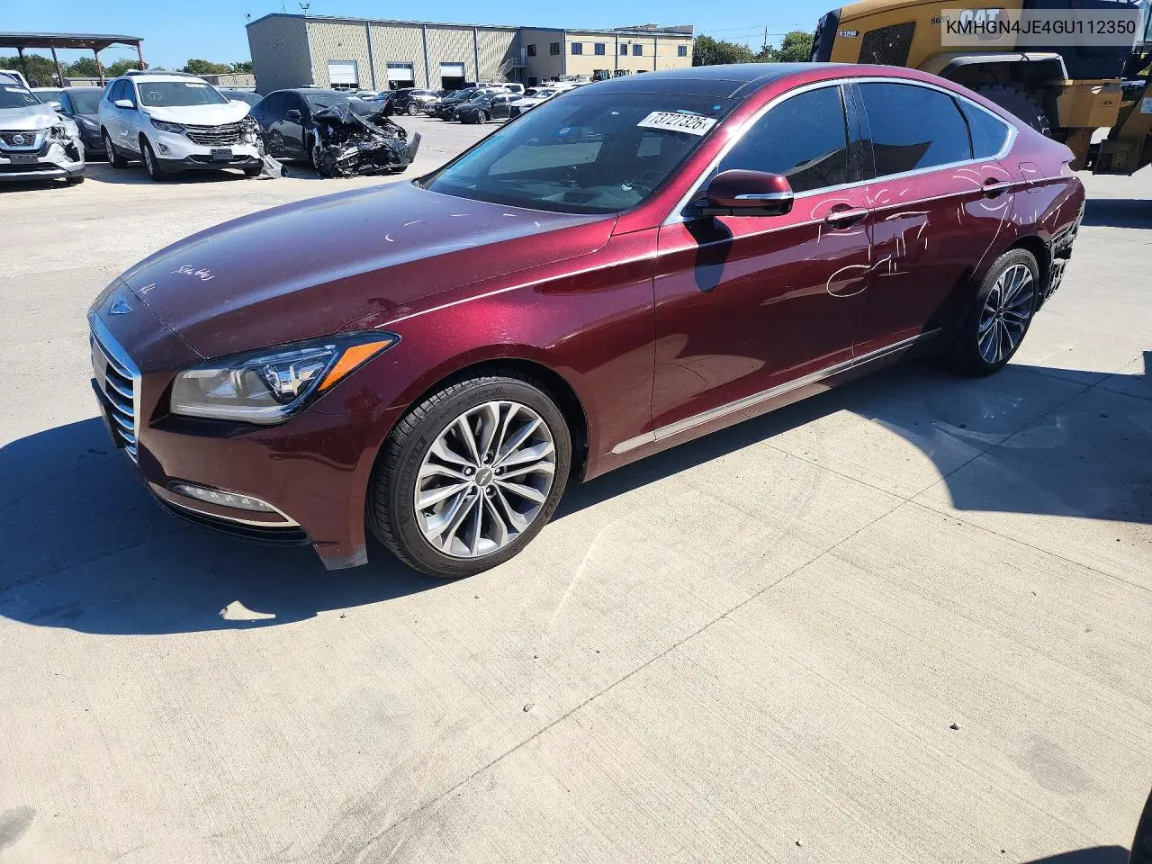 HYUNDAI GENESIS 2016, VIN KMHGN4JE4GU112350