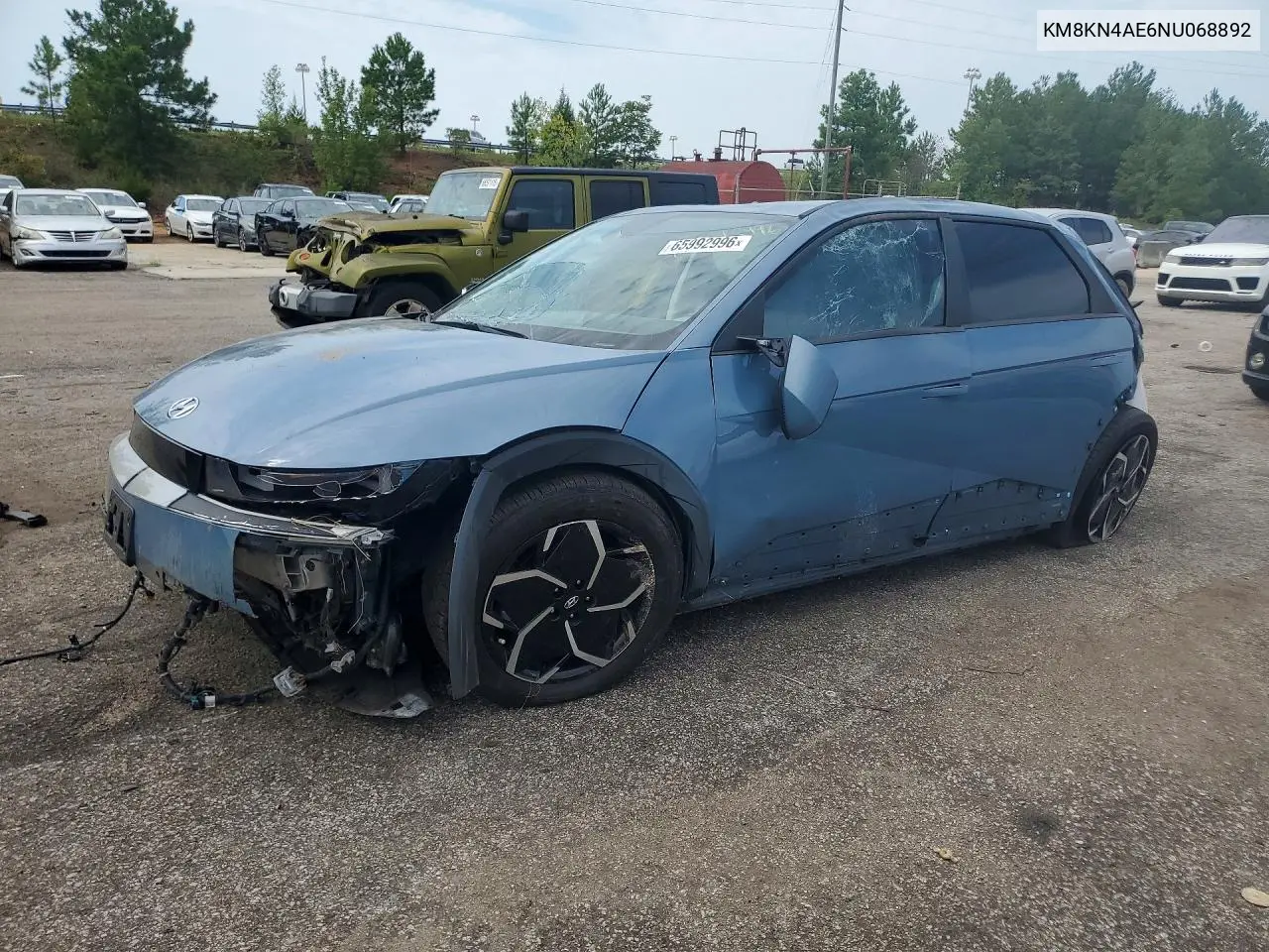 HYUNDAI IONIQ 5 2022, VIN KM8KN4AE6NU068892
