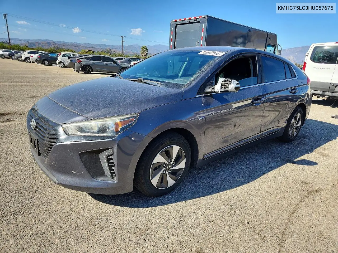 HYUNDAI IONIQ 2017, VIN KMHC75LC3HU057675