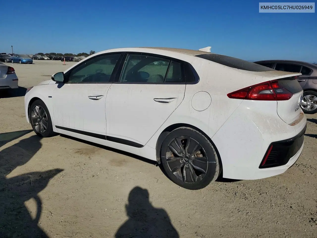 2017 HYUNDAI IONIQ VIN KMHC05LC7HU026949 — фото 2