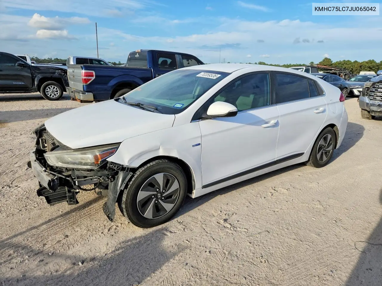 HYUNDAI IONIQ 2018, VIN KMHC75LC7JU065042