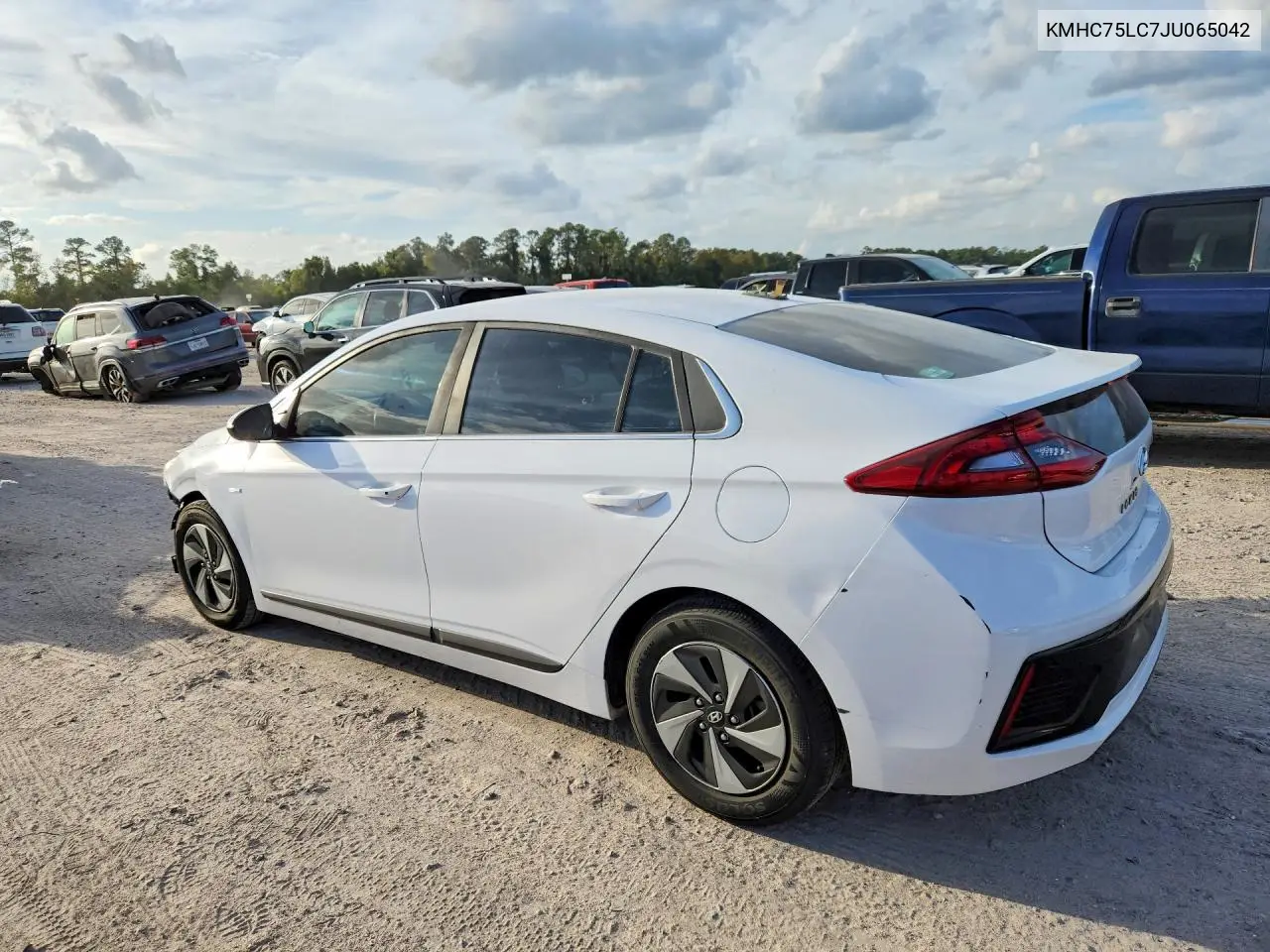 2018 HYUNDAI IONIQ VIN KMHC75LC7JU065042 — фото 2