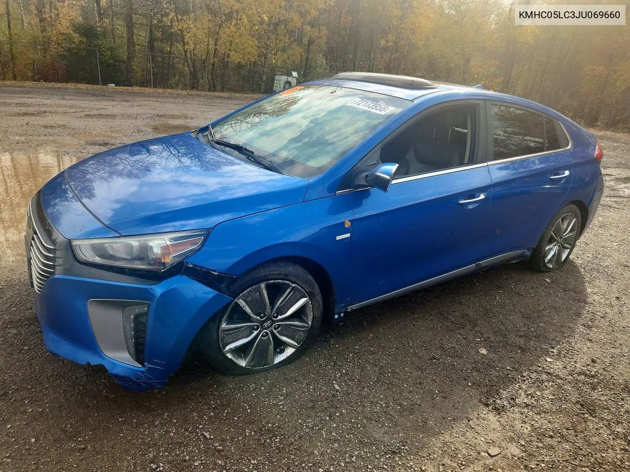 HYUNDAI IONIQ 2018, VIN KMHC05LC3JU069660