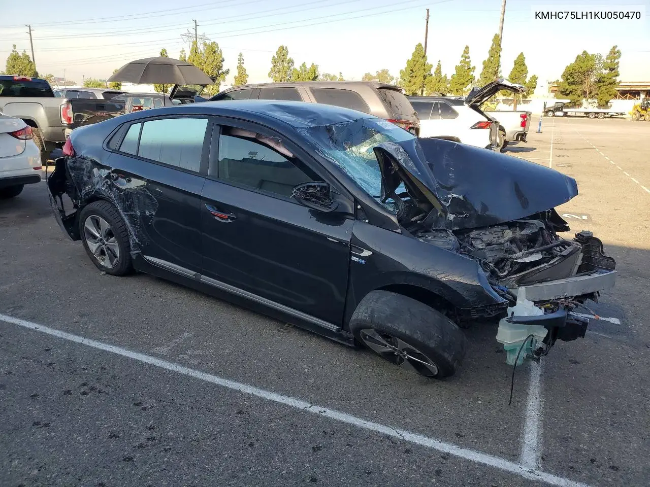 2019 HYUNDAI IONIQ VIN KMHC75LH1KU050470 — фото 4