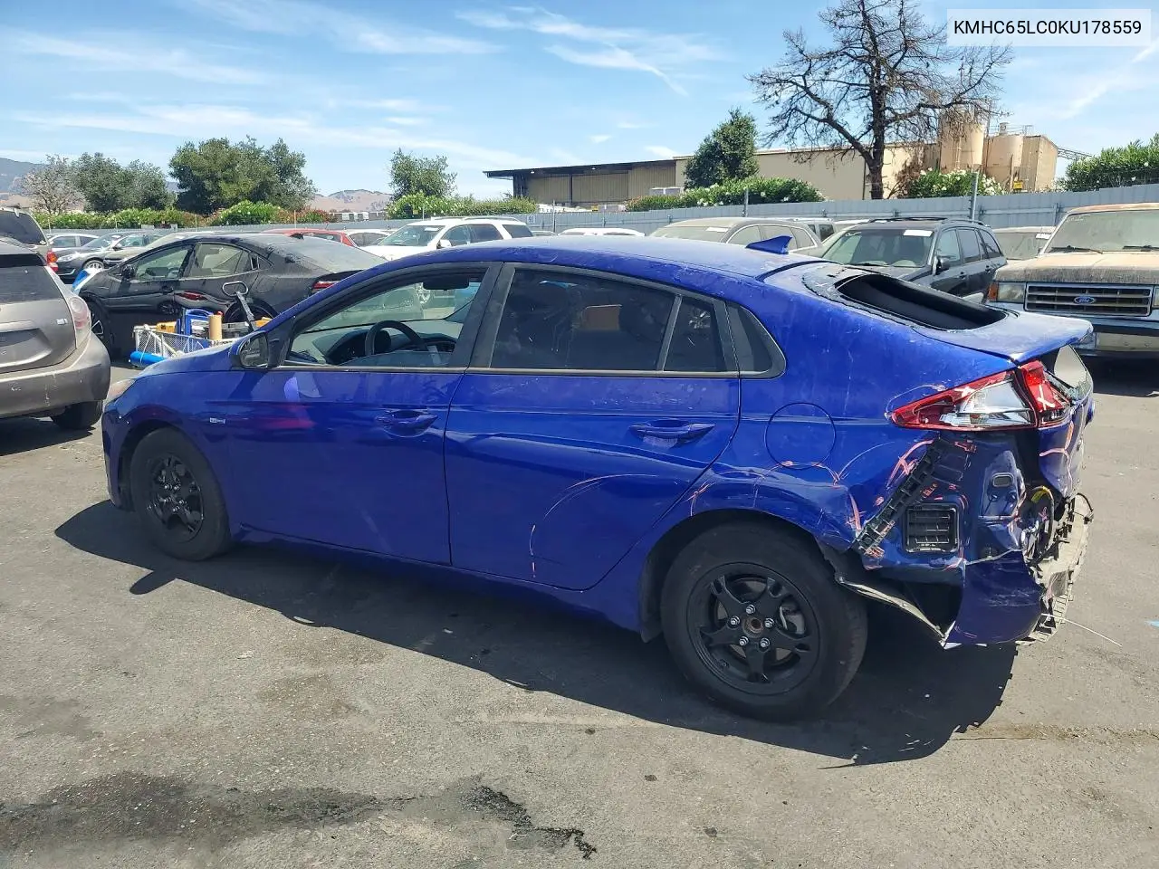 2019 HYUNDAI IONIQ VIN KMHC65LC0KU178559 — фото 2