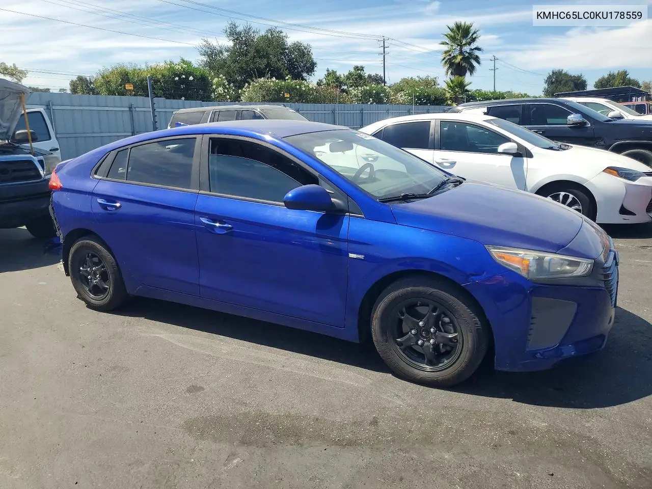 2019 HYUNDAI IONIQ VIN KMHC65LC0KU178559 — фото 4