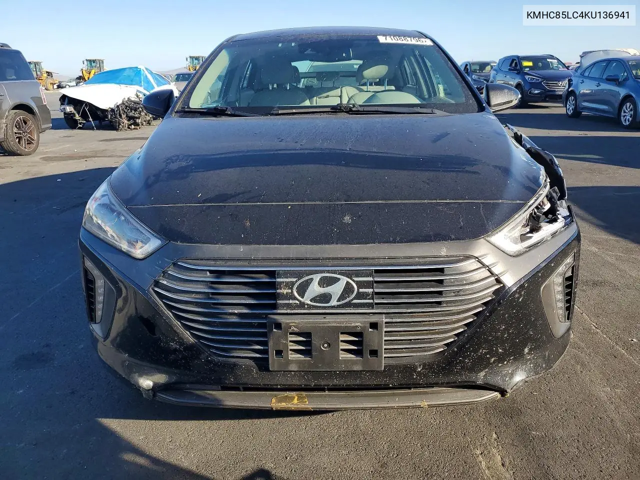 2019 HYUNDAI IONIQ VIN KMHC85LC4KU136941 — фото 5