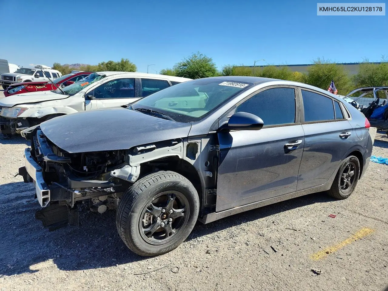 HYUNDAI IONIQ 2019, VIN KMHC65LC2KU128178
