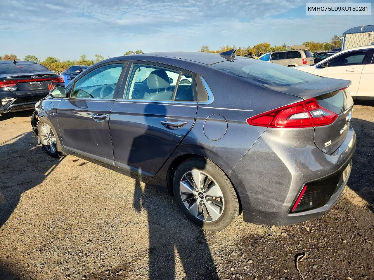 2019 HYUNDAI IONIQ VIN KMHC75LD9KU150281 — фото 2