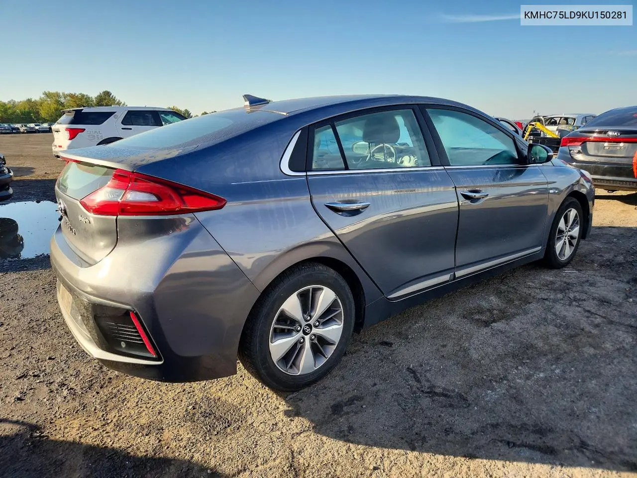 2019 HYUNDAI IONIQ VIN KMHC75LD9KU150281 — фото 3