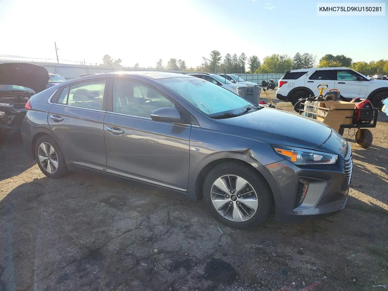 2019 HYUNDAI IONIQ VIN KMHC75LD9KU150281 — фото 4