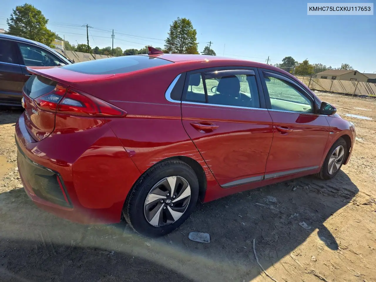 2019 HYUNDAI IONIQ VIN KMHC75LCXKU117653 — фото 3