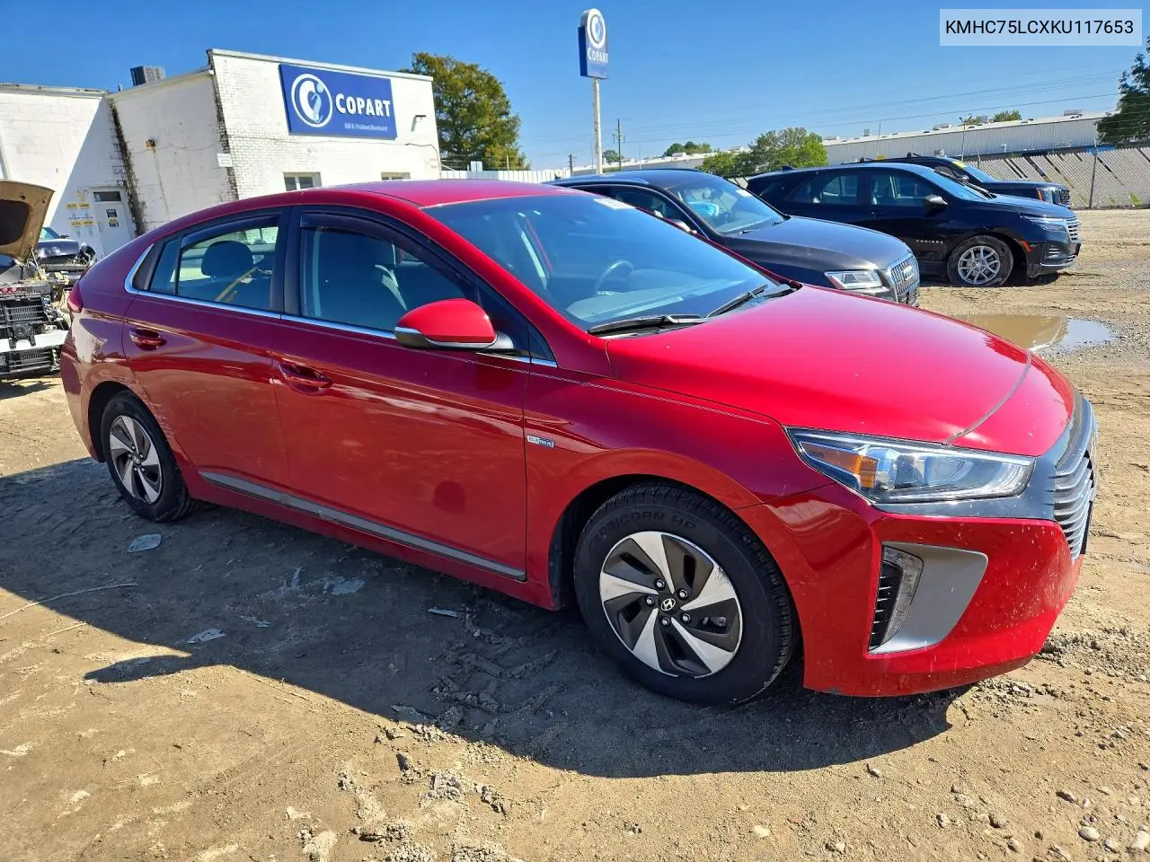 2019 HYUNDAI IONIQ VIN KMHC75LCXKU117653 — фото 4
