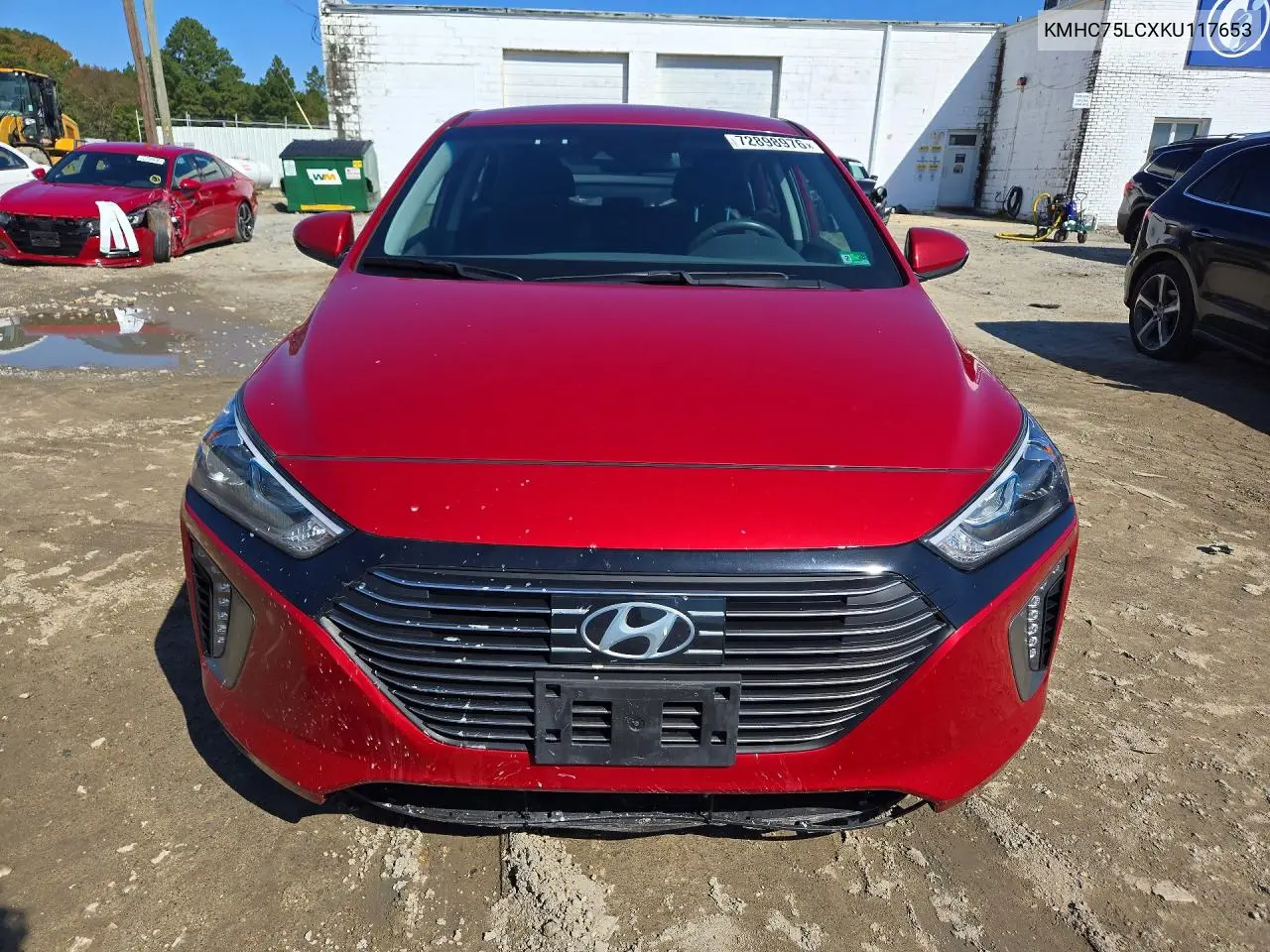 2019 HYUNDAI IONIQ VIN KMHC75LCXKU117653 — фото 5